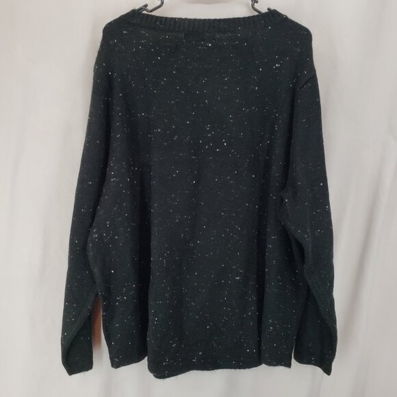 Karen Scott Plus Sweater Black Reindeer Sequin Design  3x (AR) - Picture 7 of 7